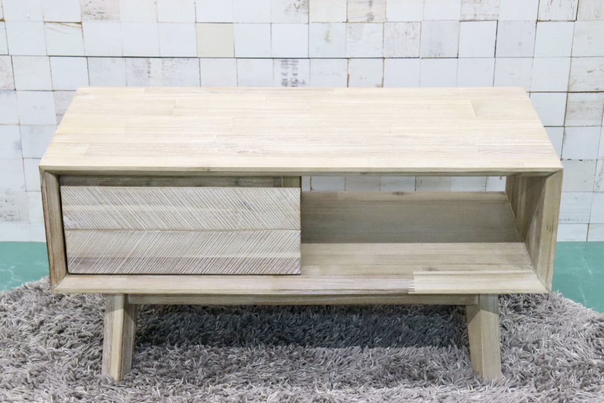 GMFK824○北欧スタイル TVボード AVボード ローボード テレビ台 アカシア材 シャビーシック 展示品 検)unico モモナチュラル