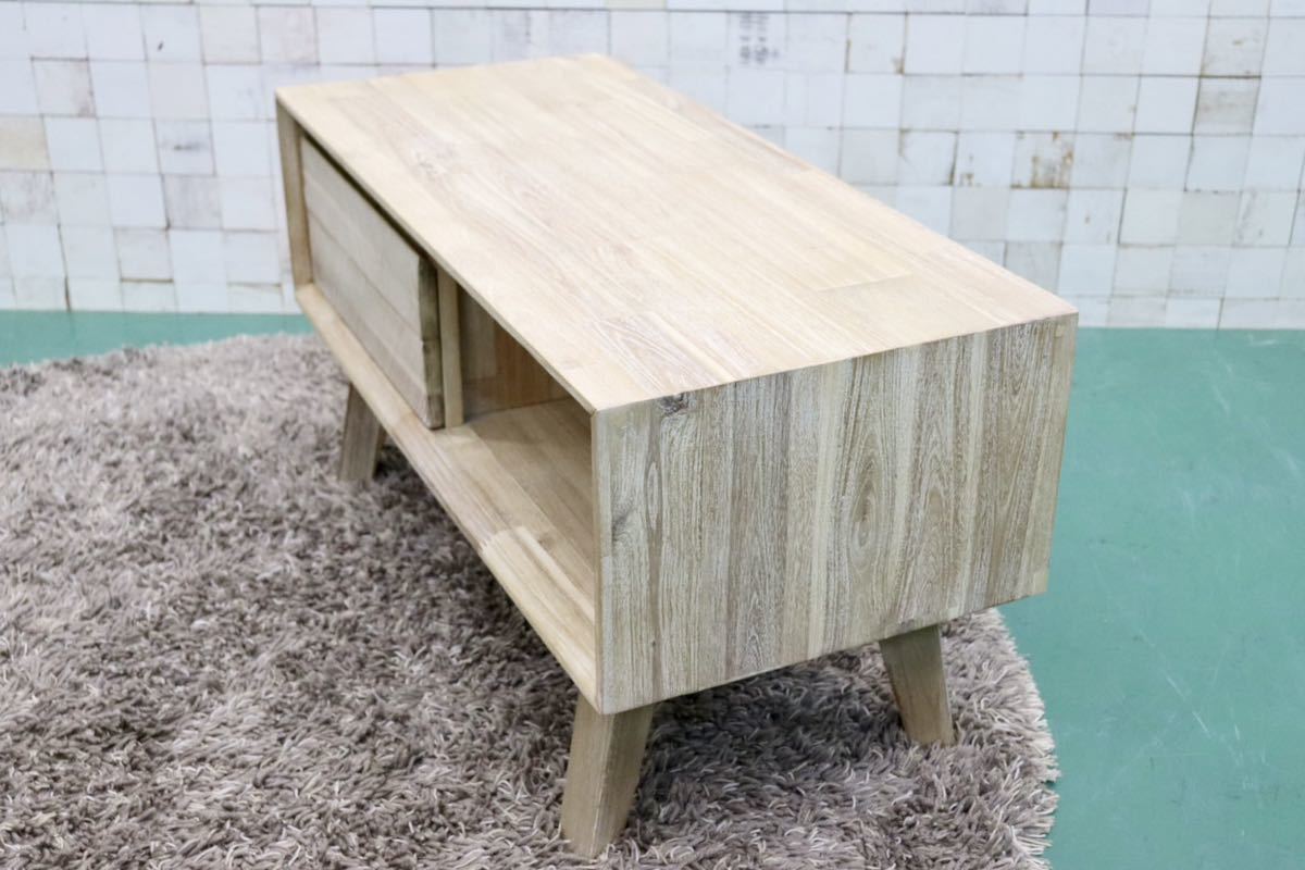 GMFK824○北欧スタイル TVボード AVボード ローボード テレビ台 アカシア材 シャビーシック 展示品 検)unico モモナチュラル