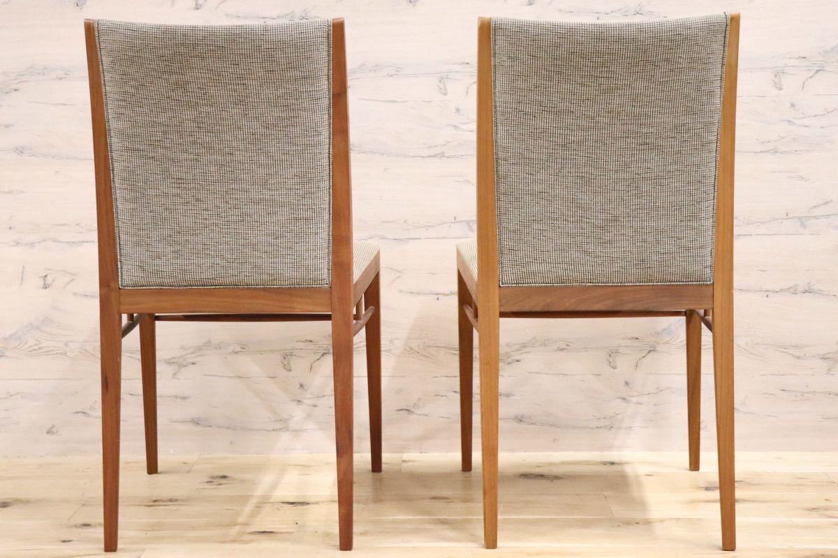 GMFK827B○Ritzwell / リッツウェ SCHOLAR スコラー ダイニングチェア 椅子 ウォールナット 北欧スタイル 2脚セット 定価24万