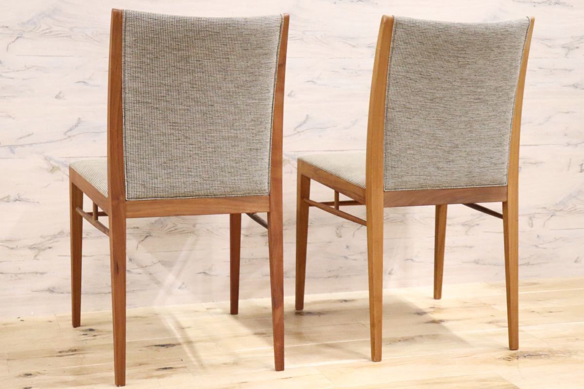 GMFK827B○Ritzwell / リッツウェ SCHOLAR スコラー ダイニングチェア 椅子 ウォールナット 北欧スタイル 2脚セット 定価24万