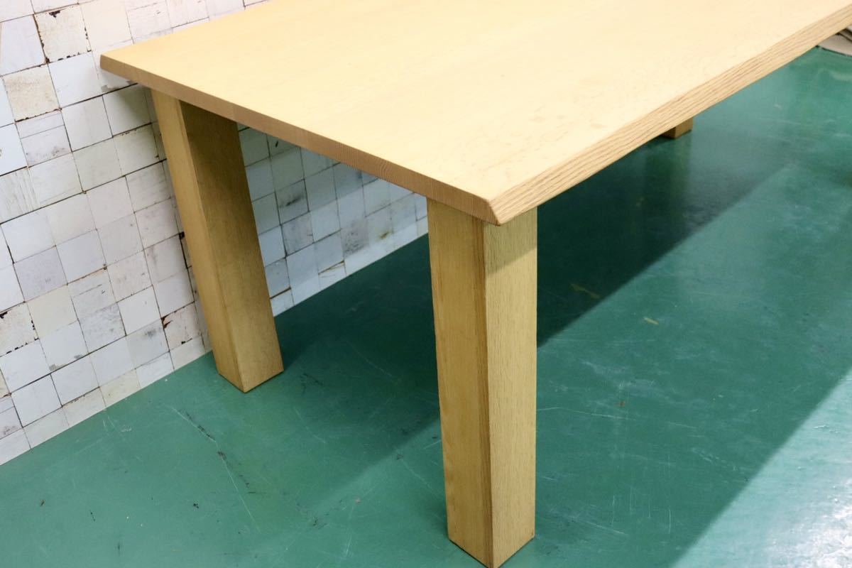GMFK823○柏木工 / KASHIWA ダイニングテーブル 食卓テーブル 作業台 無垢 オーク材 ナチュラル 北欧スタイル 飛騨家具 展示品