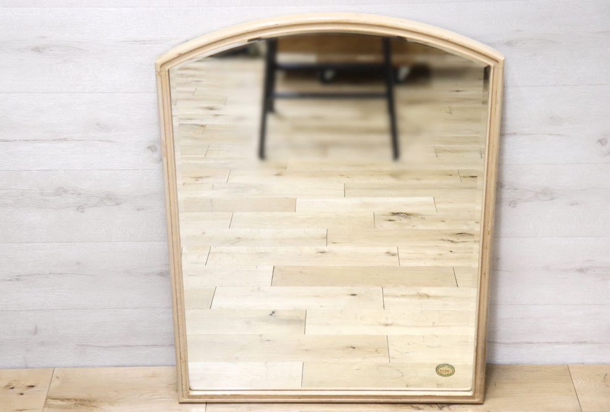 GMET380H○壁掛けミラー ウォールミラー 鏡 姿見 シンプルモダン 木製フレーム 大型ミラー オーク材 US クラシック 検)ドレクセル DREXEL