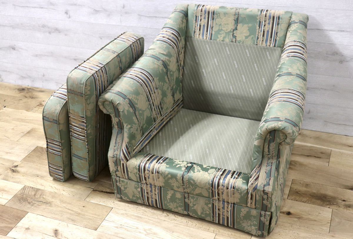 GMFN182○domani / ドマーニ カリモク最高峰 1人掛けソファ シングルソファ アームチェア ラウンジチェア ファブリック 応接 国産家具