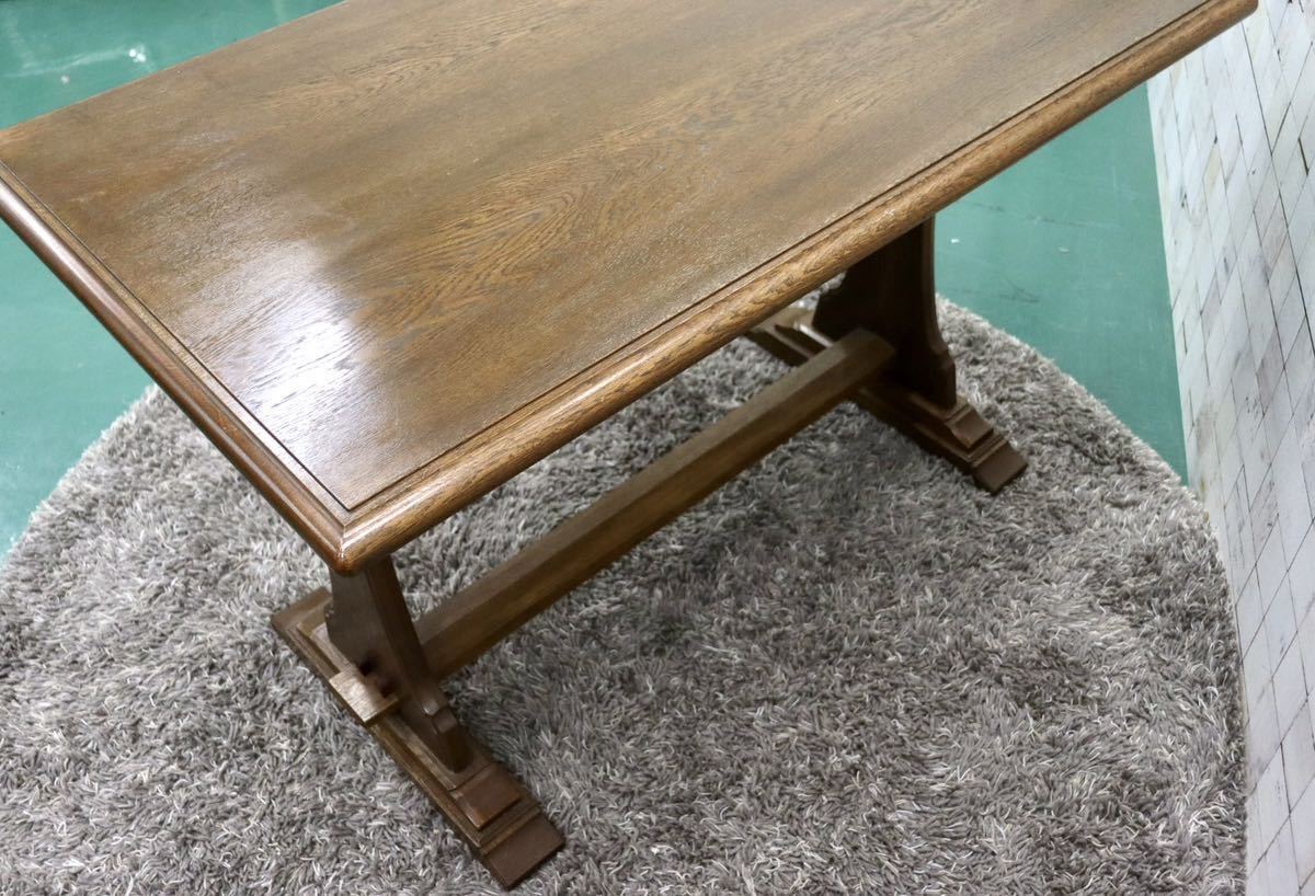 GMFH340○ダイニングテーブル 食卓テーブル 作業台 テーブル 机 カントリー オーク材 無垢 検)神戸家具 永田良介