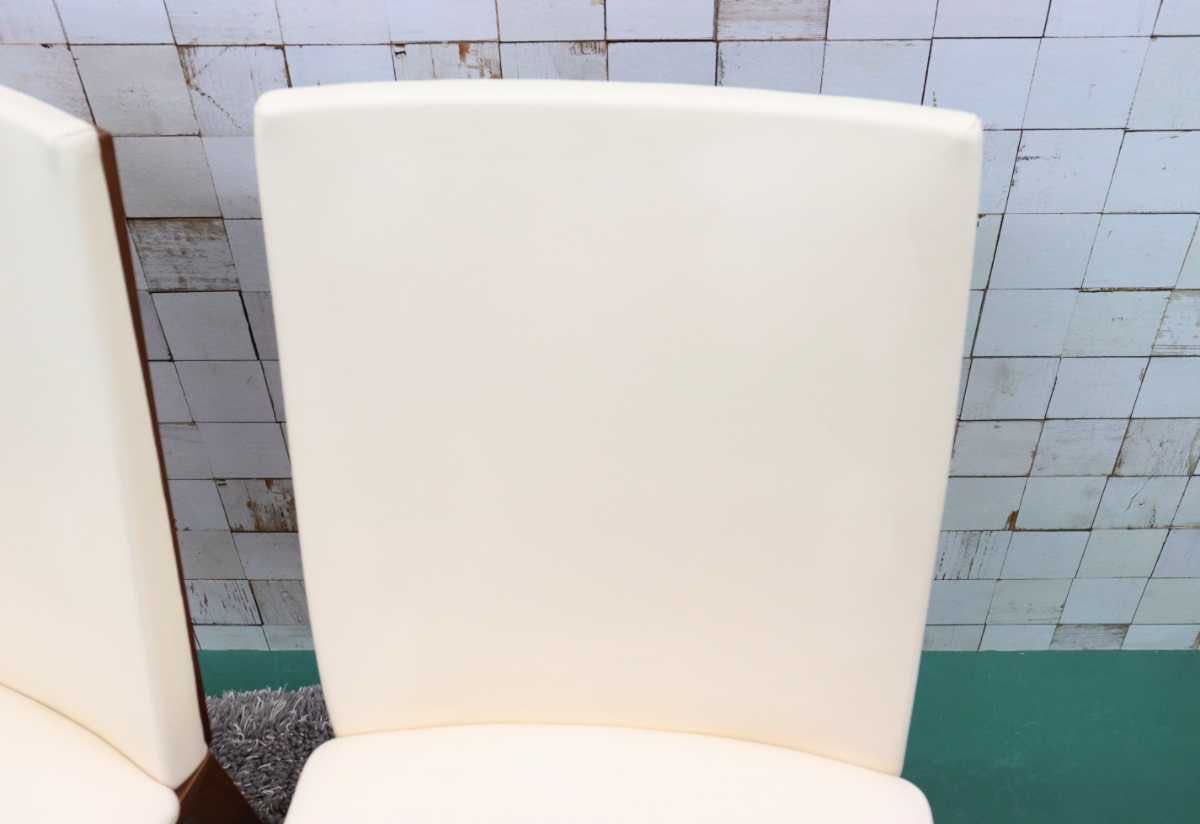 GMFK158C○Skovby / スコービー SM51K ダイニングチェア チェア 椅子 北欧家具 希少 デンマーク レザー クリーム 2脚セット ACTUS