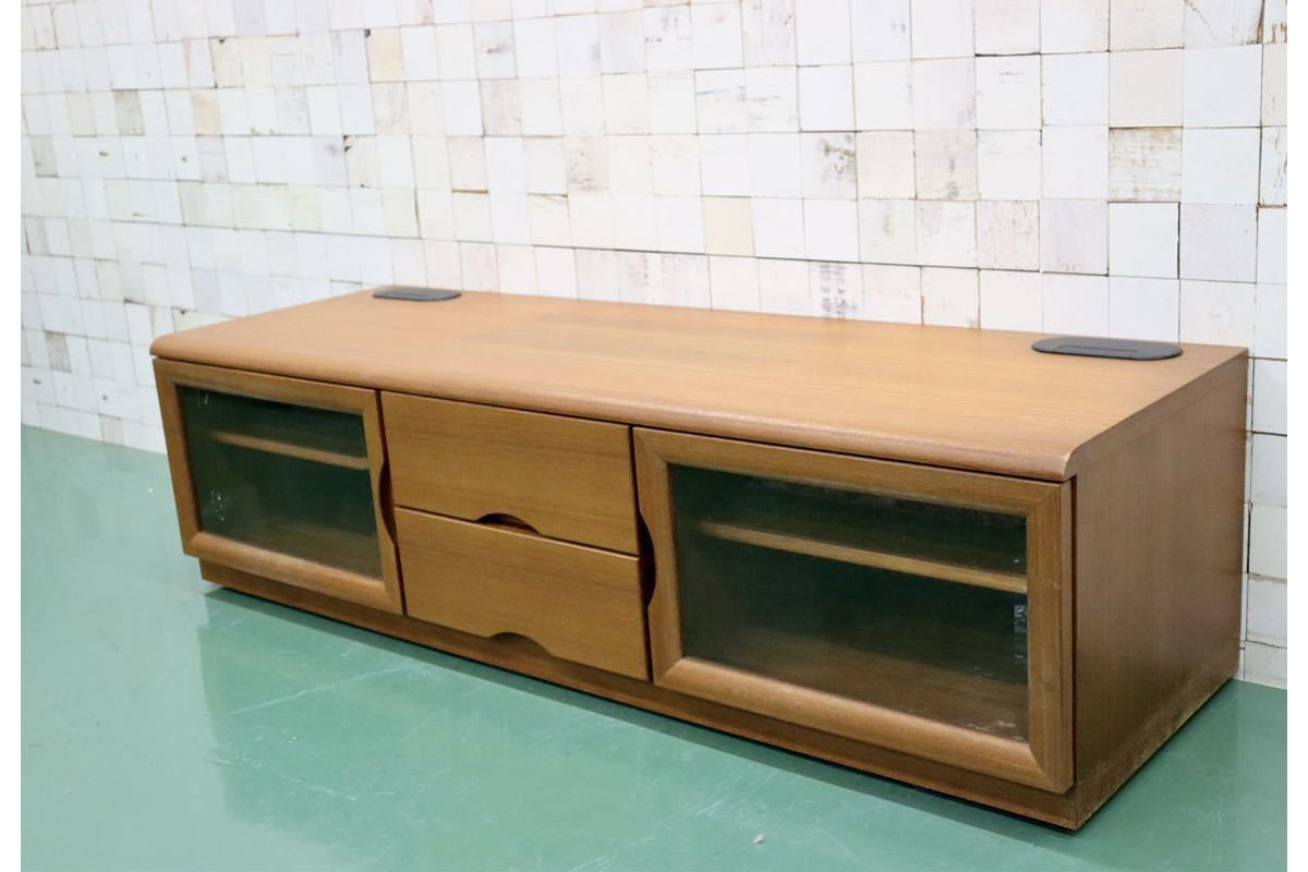 GMFK164○IDC大塚家具 TVボード AVボード ローボード リビング収納 チーク材 北欧スタイル 美品