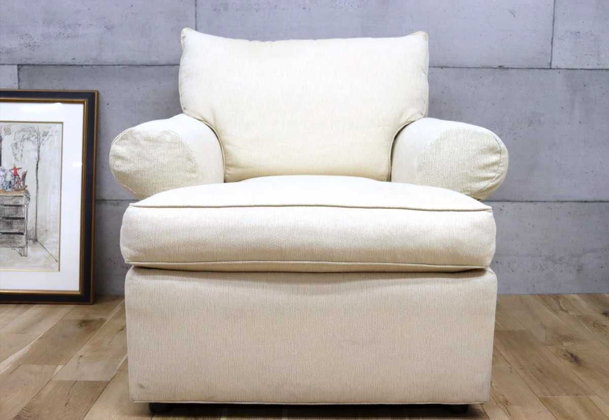 GMEK867A○ETHAN ALLEN / イーセンアーレン シングルソファ 1人掛けソファ IDC大塚家具 定価約15万