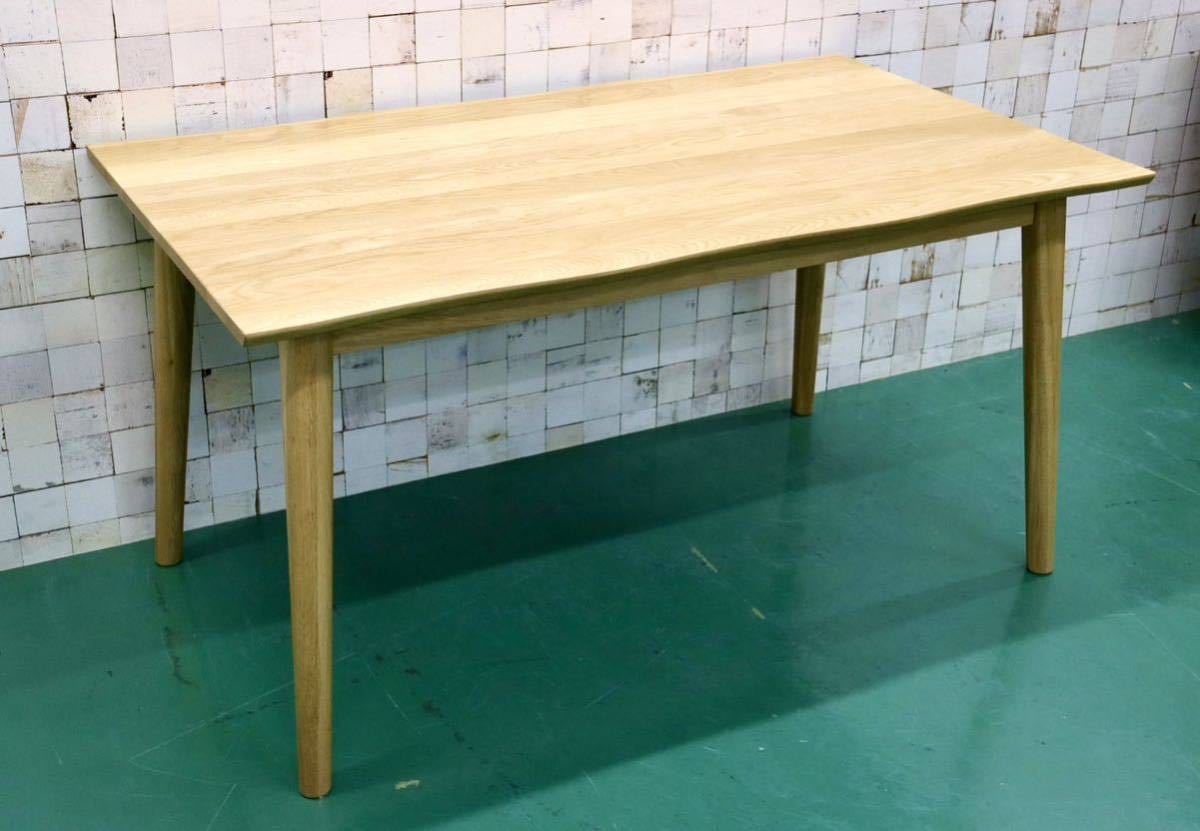 GMFK495○関家具 DT140 木の葉 KONOHA TABLE ダイニングテーブル 食卓テーブル 作業台 ナチュラル 北欧スタイル 大川家具 展示品