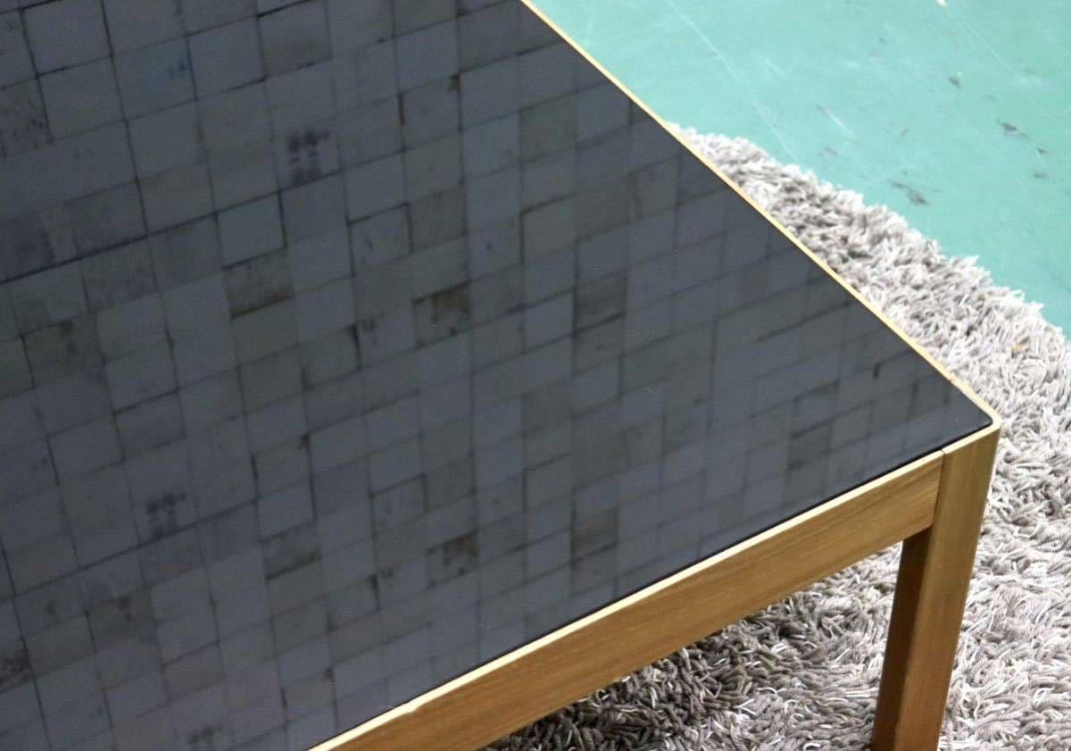 GMFT278○ACTUS / アクタス DALLA ダラ センターテーブル リビングテーブル ローテーブル ブラックガラス