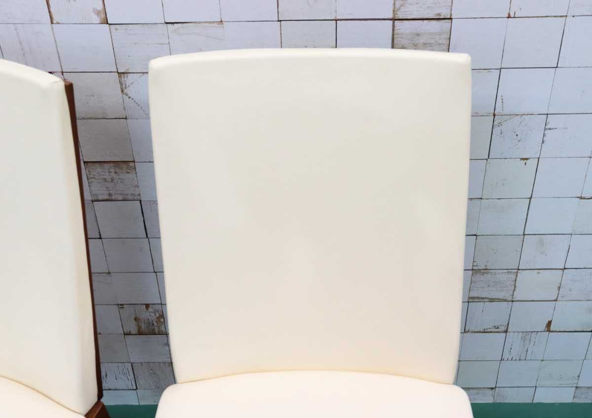 GMFK158B○Skovby / スコービー SM51K ダイニングチェア チェア 椅子 北欧家具 希少 デンマーク レザー クリーム 2脚セット ACTUS