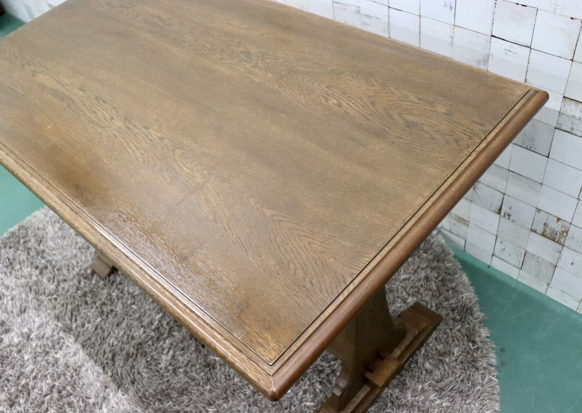 GMFH340○ダイニングテーブル 食卓テーブル 作業台 テーブル 机 カントリー オーク材 無垢 検)神戸家具 永田良介