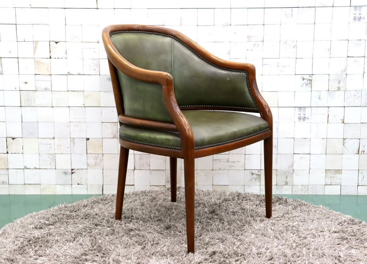 GMFS99○VARO,S.A. VALENTI / バロッサ バレンティ ダイニングチェア アームチェア 本革 鋲打 スペイン クラシック IDC大塚家具