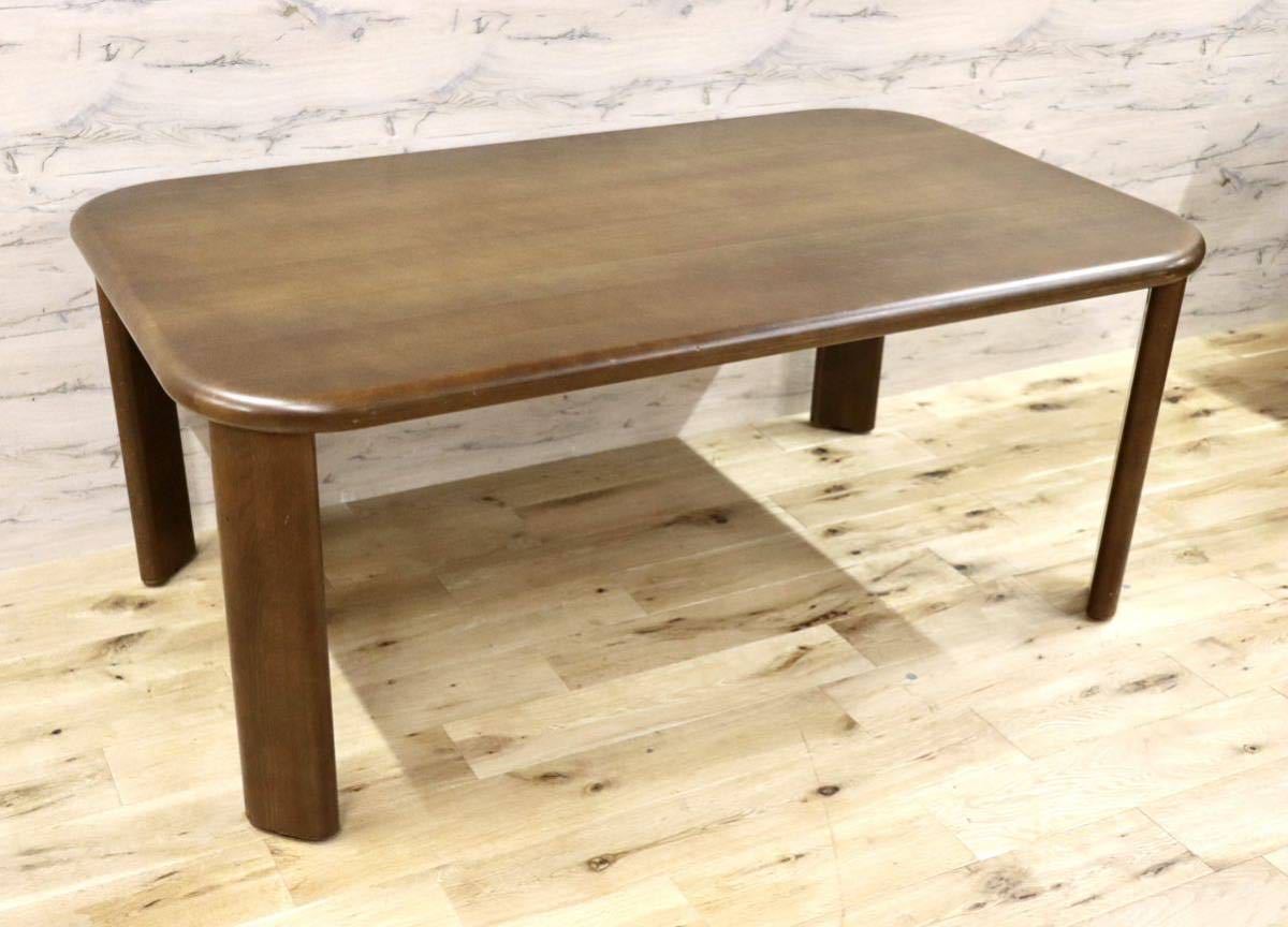 GMFF52○飛騨産業 / HIDA キツツキ ダイニングテーブル 食卓テーブル 作業台 テーブル 机 楢材 無垢 国産家具 アンティーク