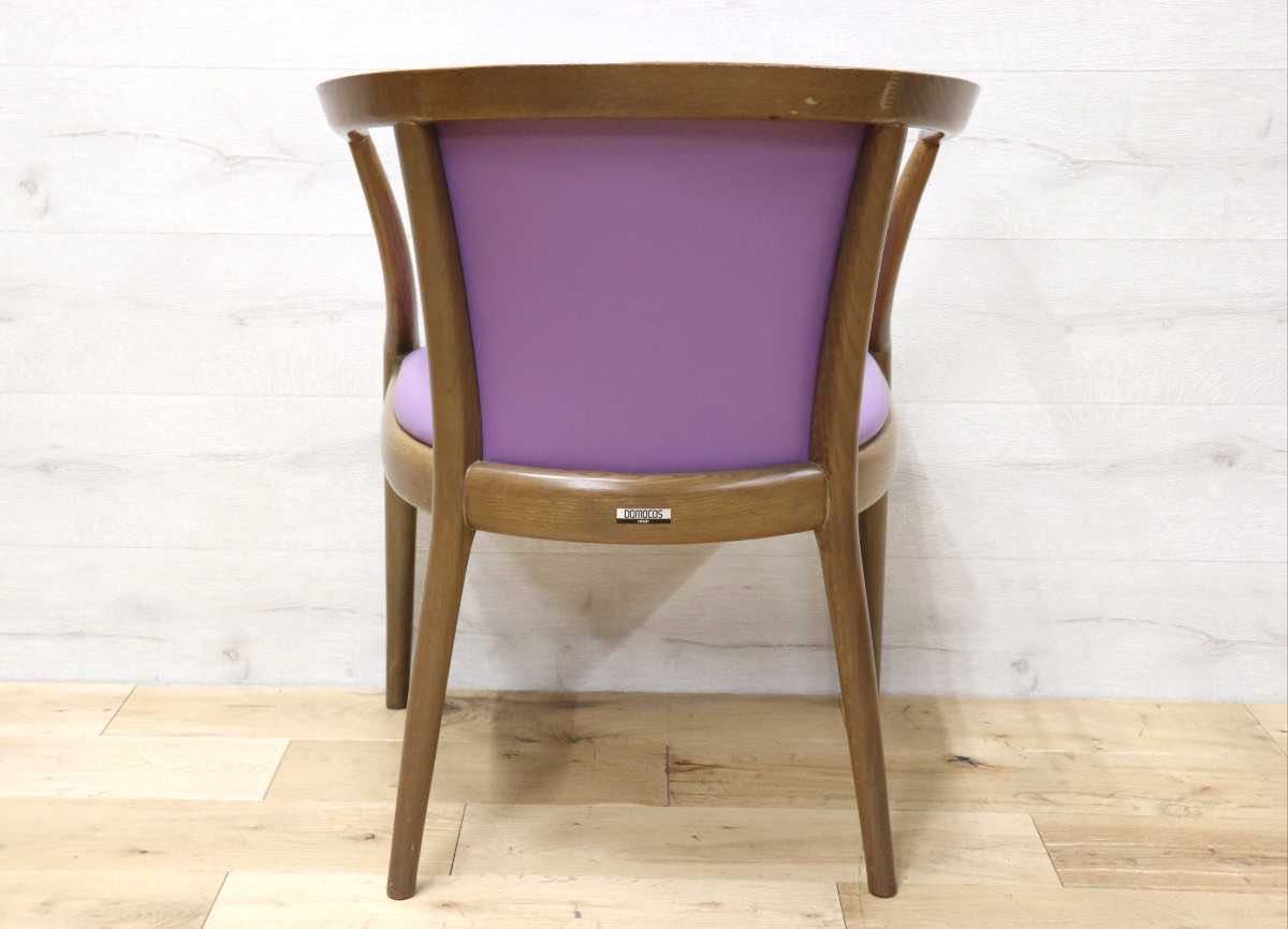 GMEN158E○nissin / 日進木工 DOMOCOSシリーズ 廃番 アームチェア 椅子 ダイニングチェア 飛騨の家具 レトロ ノスタルジック カフェ