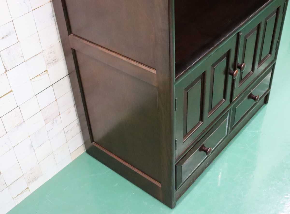 GMFT87○松本民芸家具 希少 TVボード AVボード TV台 オーディオラック リビング収納 民芸家具 伝統工芸 和家具 ミズメザクラ 無垢材