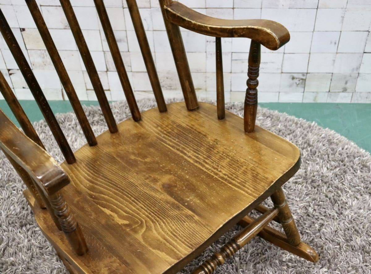 GMFS213B○飛騨の家具 ヒダ・ダイネット ロッキングチェア 揺り椅子 ウィンザーチェア アームチェア アンティーク レトロ カントリー