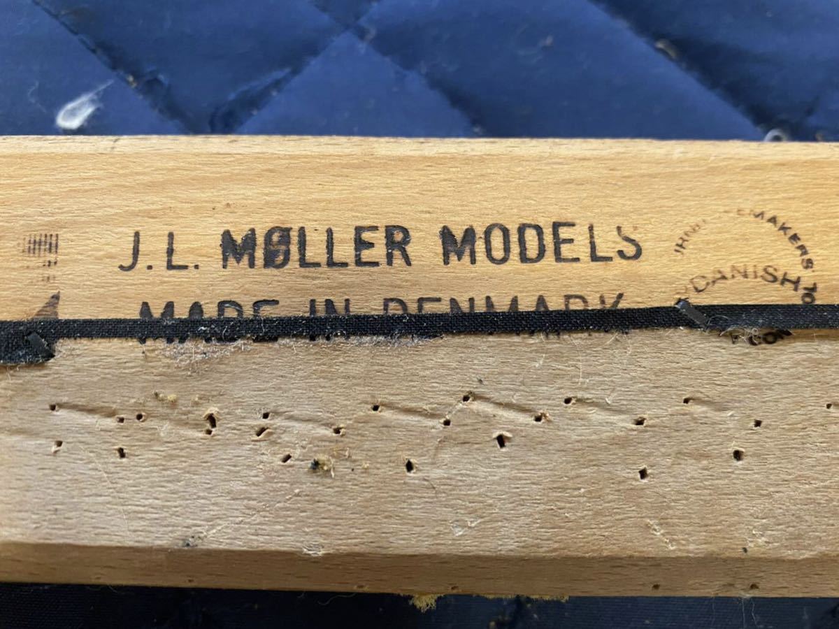 GMDTS93○ J.L.MOLLER / J.L.モラー NO.85 N.O.moller 北欧 ヴィンテージ ダイニングチェア デンマーク 希少 チーク材 革張り 張替済