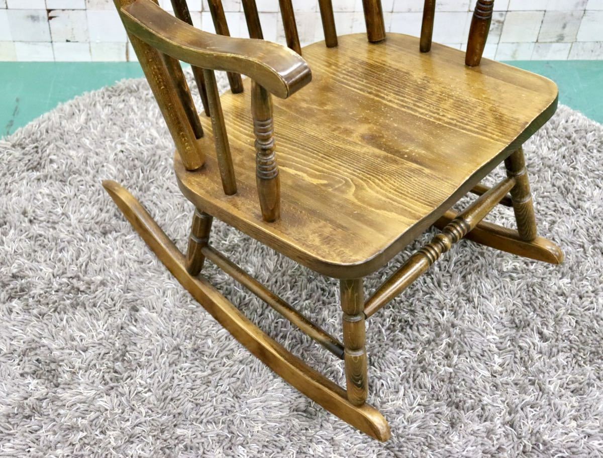 GMFS213B○飛騨の家具 ヒダ・ダイネット ロッキングチェア 揺り椅子 ウィンザーチェア アームチェア アンティーク レトロ カントリー