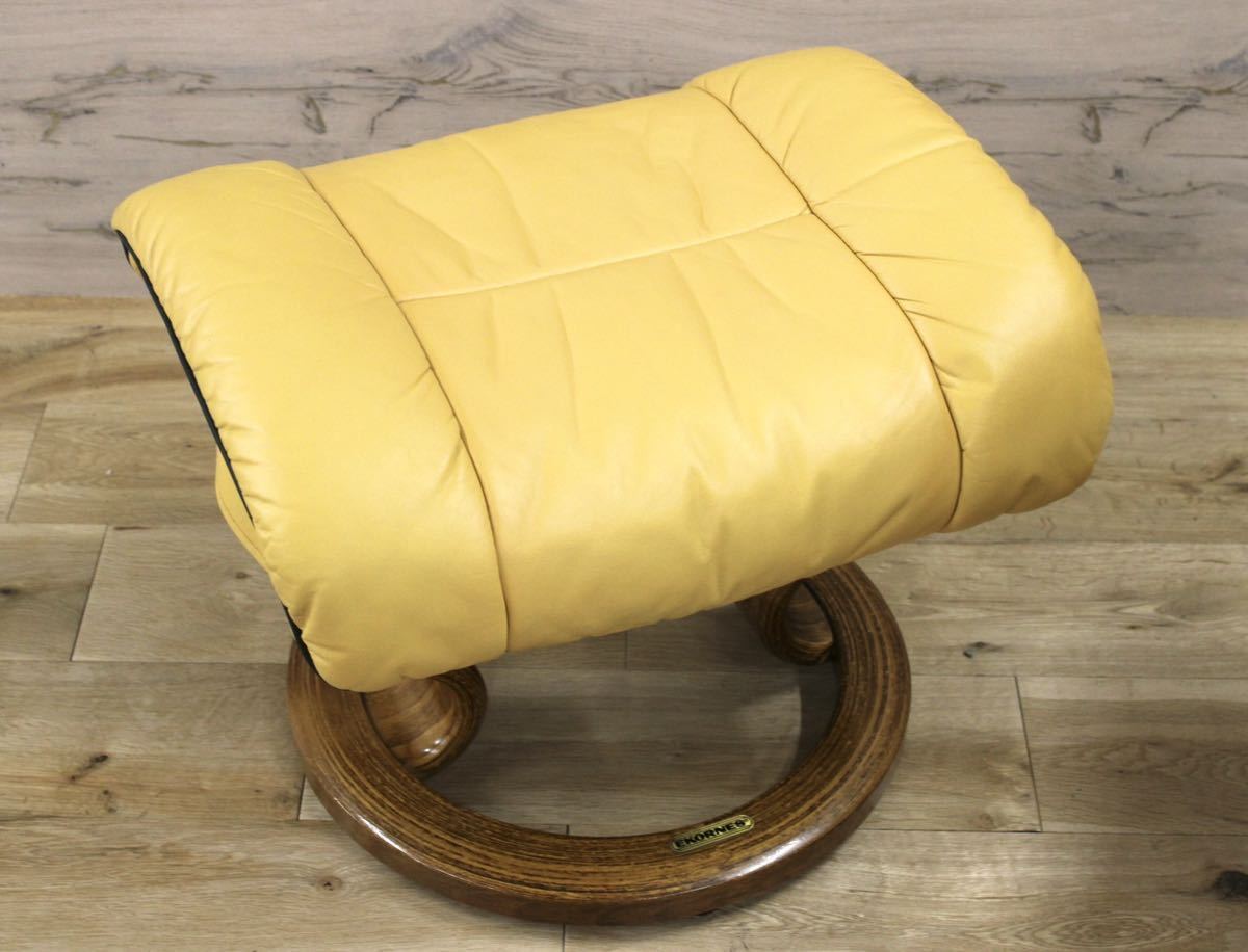 GMFK351○EKORNES / エコーネス Reno レノ ストレスレスチェア リクライニングチェア オットマン 北欧 ノルウェー ヴィンテージ リペア済み