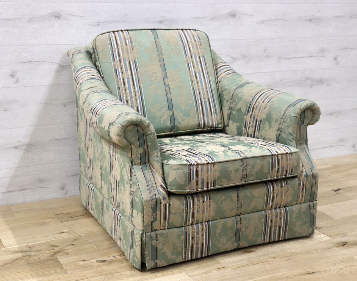 GMFN182○domani / ドマーニ カリモク最高峰 1人掛けソファ シングルソファ アームチェア ラウンジチェア ファブリック 応接 国産家具