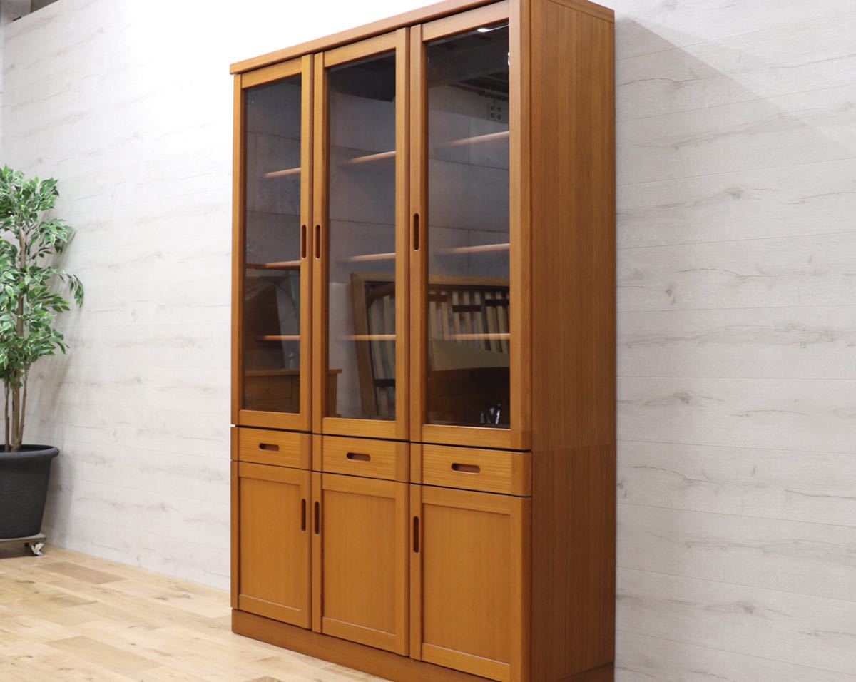 GMET77○TEAKWOOD TOTAL FURNITURE / LIME-LIGHT FUKAZAWA WOOD WORKING 書棚 本棚 飾り棚 チーク材 北欧スタイル ビンテージ 家具