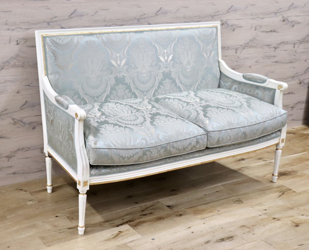 GMFH308○SevenSedie / セブンセディエ 2人掛けソファ ラブソファ 長椅子 ファブリック イタリア クラシック エレガント 輸入家具 展示品