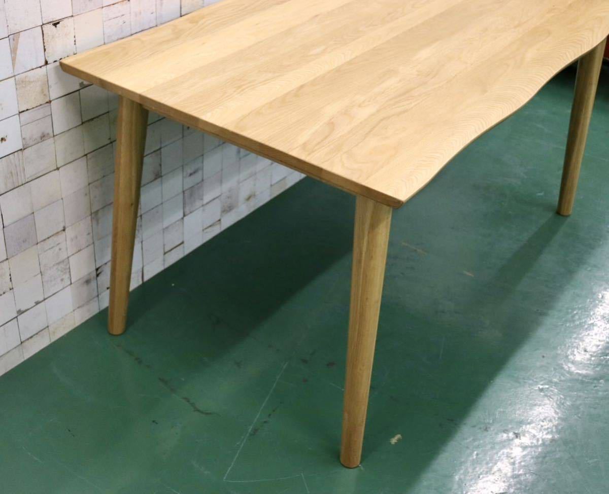 GMFK495○関家具 DT140 木の葉 KONOHA TABLE ダイニングテーブル 食卓テーブル 作業台 ナチュラル 北欧スタイル 大川家具 展示品