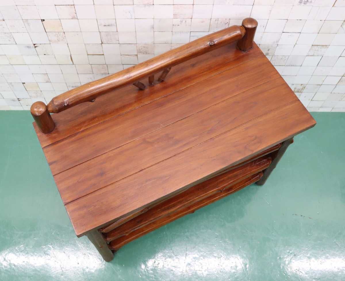 GMFN89C○コンソール 飾り台 サイドボード リビングボード キャビネット 収納棚 店舗什器 アジアン カントリー 古木 古材