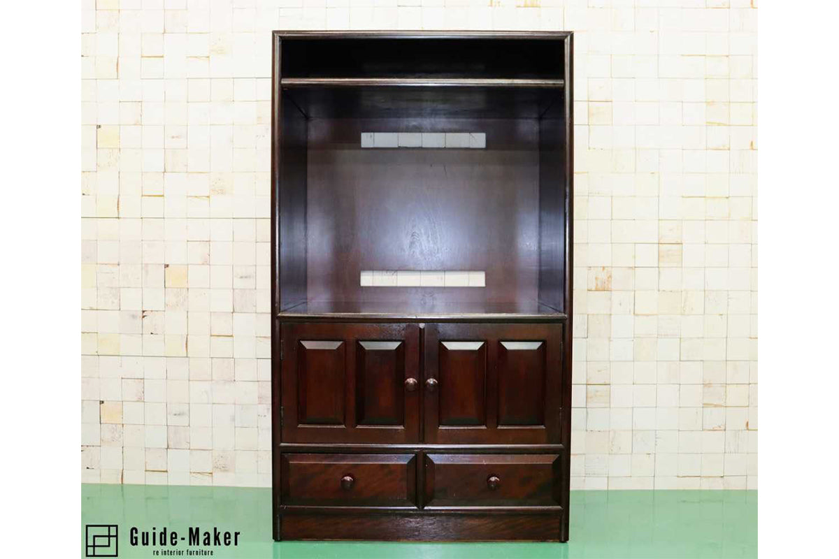 GMFT87○松本民芸家具 希少 TVボード AVボード TV台 オーディオラック リビング収納 民芸家具 伝統工芸 和家具 ミズメザクラ 無垢材