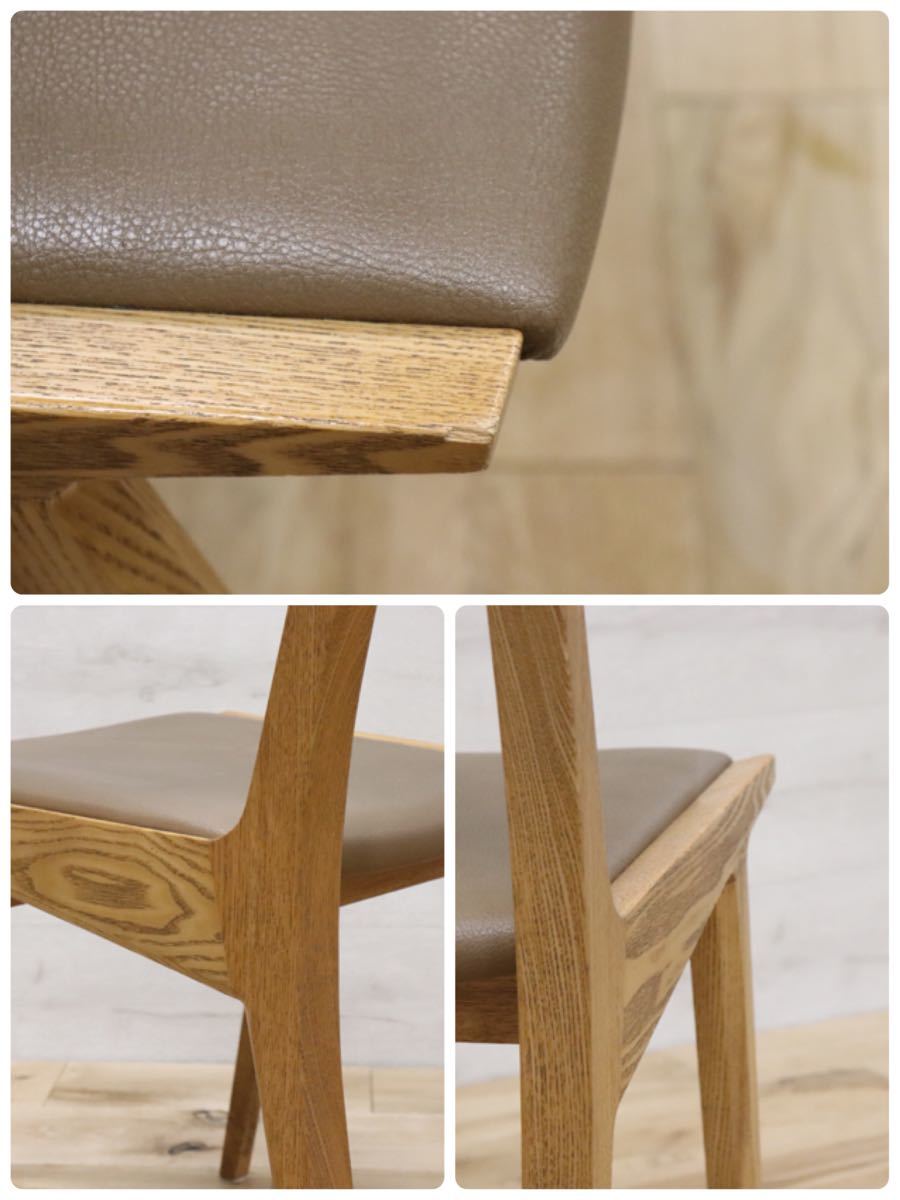 匠工芸 TAKUMI ○ ダイニングチェア 2脚セット 木製 椅子 チェア アッシュ材 北海道 家具 gmbt21 B