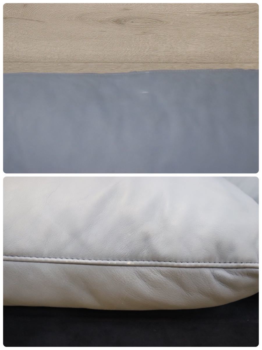 gmck387 ○ ROLF BENZ ロルフベンツ 5600 IDC大塚家具 ドイツ 最高級 3人掛け トリプルソファ 約150万 本革×スウェード 検)B&B cassina