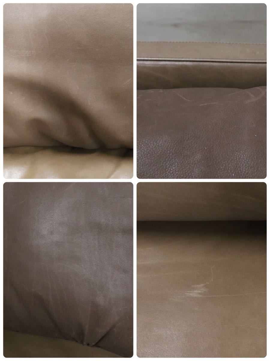 GMCK53○erba / エルバ 奥山清行 IDC大塚家具 イタリア製 3人掛けソファ トリプルソファ 総革 最高峰 約200万 検)カッシーナB&Barflex