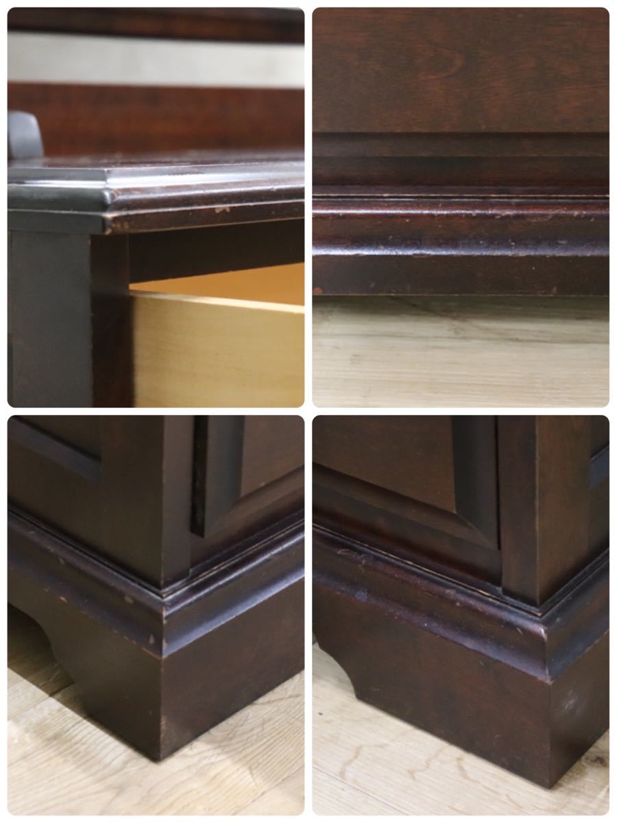 gmcn27 ○ 北海道民芸家具 鏡台 ドレッサー チェスト 樺材 民芸 家具 アンティーク 約30万 検)松本民芸家具