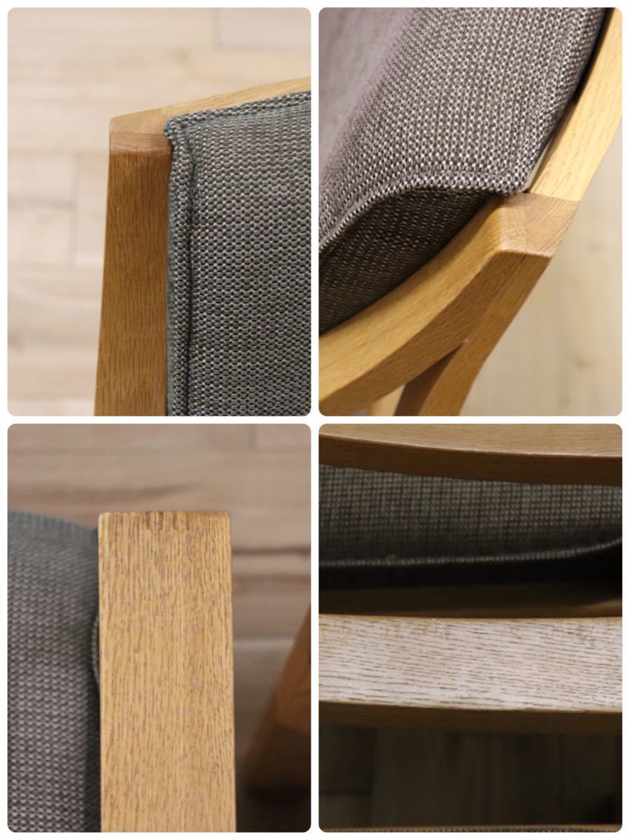 GMDH1 ○ nissin / 日進木工 アームチェア 4脚セット 椅子 ダイニングチェア オーク材 北欧 古民家 ビンテージ 検)キツツキ シラカワ 飛騨