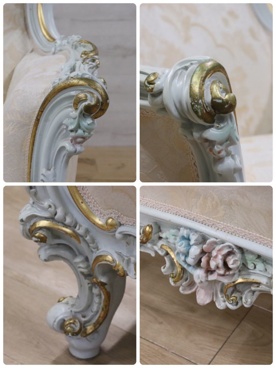 GMDNS105 ○ SILIK / シリック lo stile di classe シングルソファ 1Pソファ 1人掛けソファ イタリア最高峰 姫家具 ロココ様式 展示品