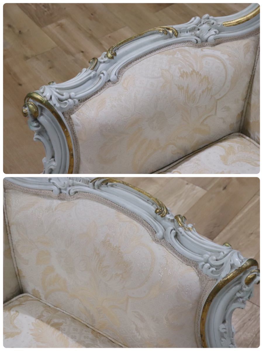 GMDNS105 ○ SILIK / シリック lo stile di classe シングルソファ 1Pソファ 1人掛けソファ イタリア最高峰 姫家具 ロココ様式 展示品