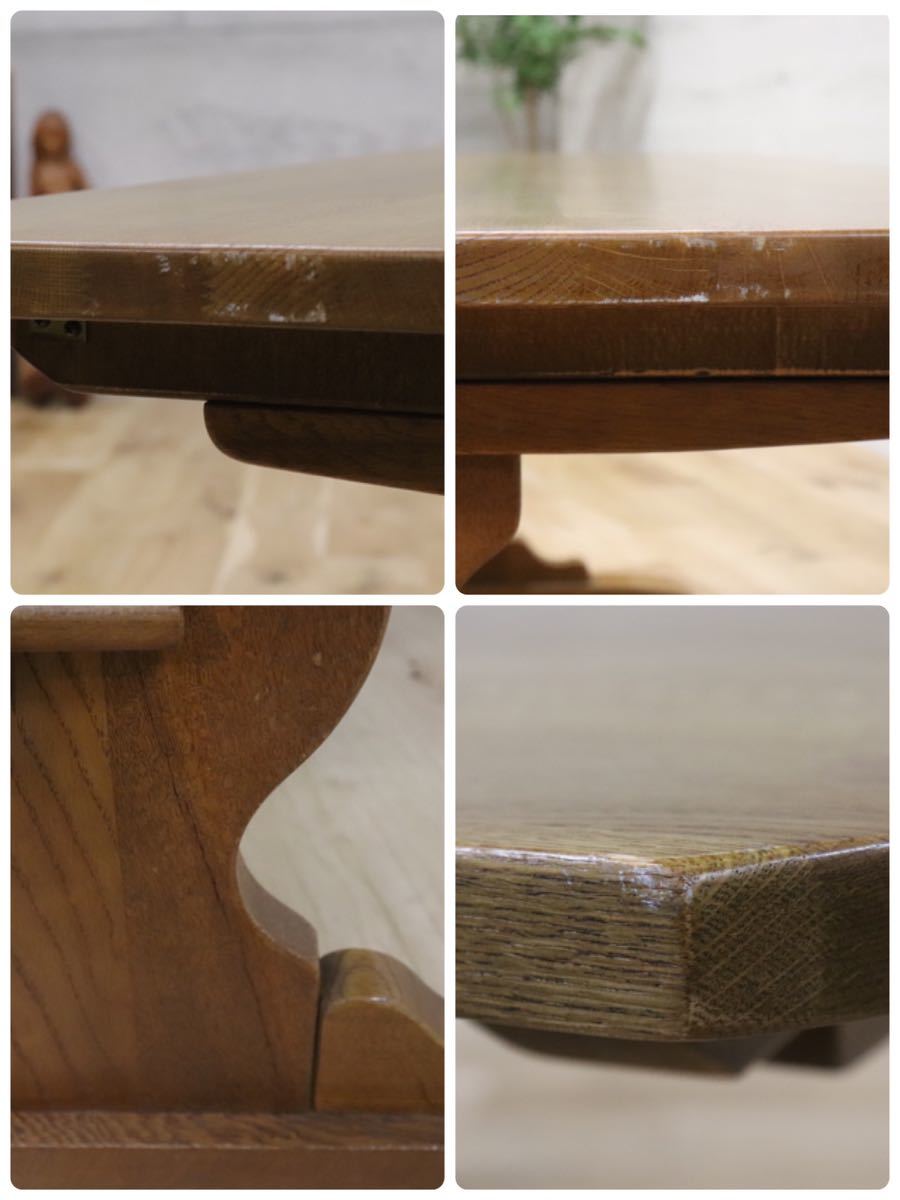 GMDKS264 ○ 柏木工 / KASHIWA ダイニングテーブル 食卓 テーブル 楢材 オーク 天然木 机 作業台 飛騨の家具 カフェ 古民家