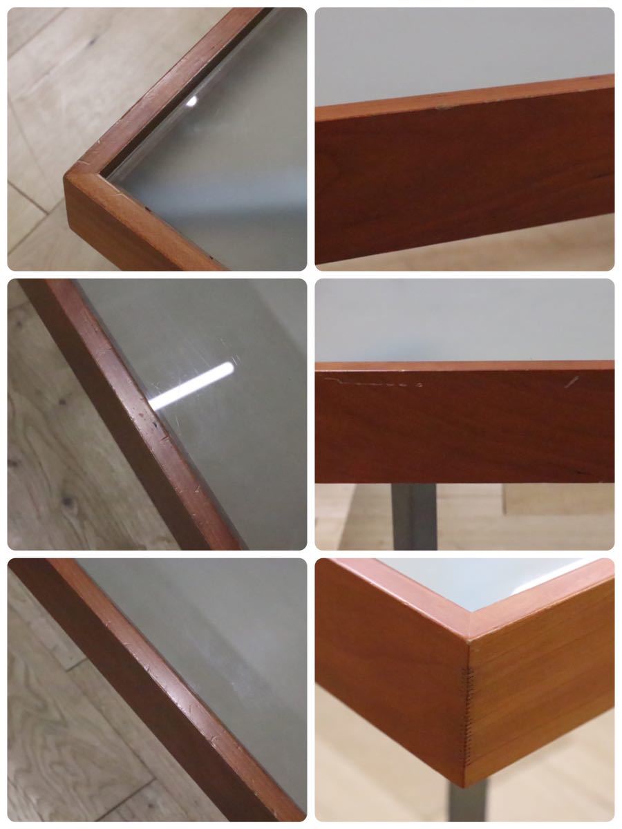 GMDHS181○ porada / ポラダ ガラス リビング センターテーブル イタリア チェリー材 モダン ACTUS アクタス