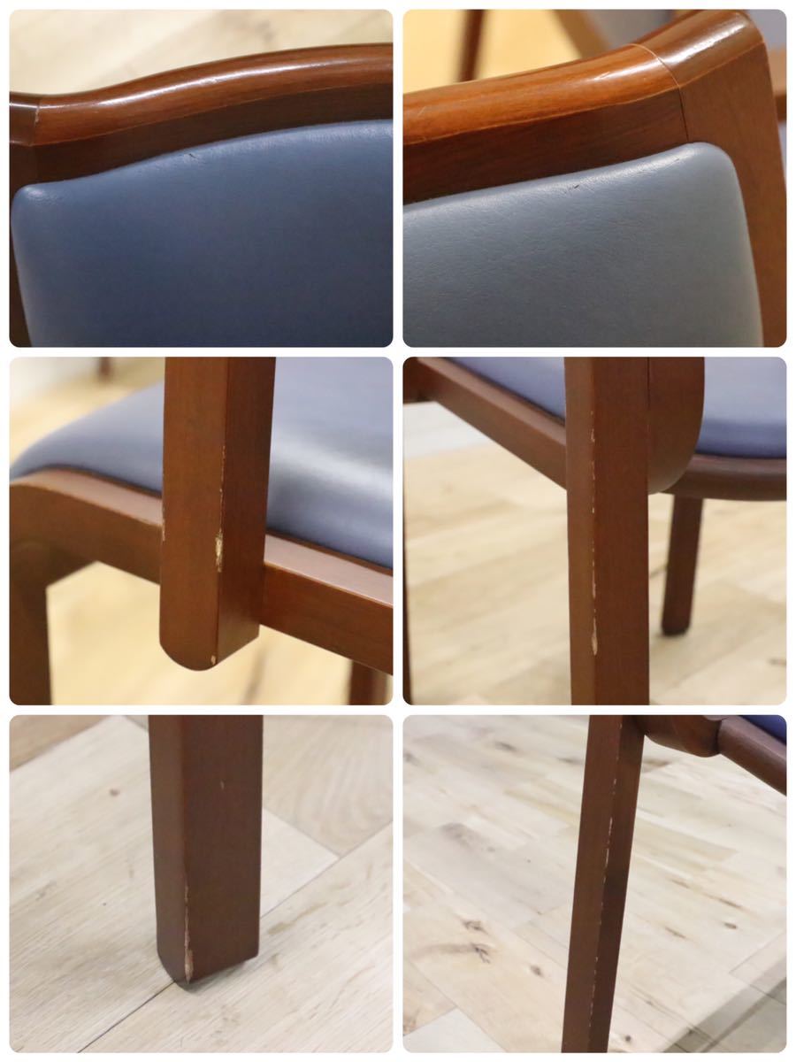 GMEK25○ arflex / アルフレックス NUチェア 川上元美 ダイニングチェア アームチェア 2脚セット イタリアモダン 定価約16万