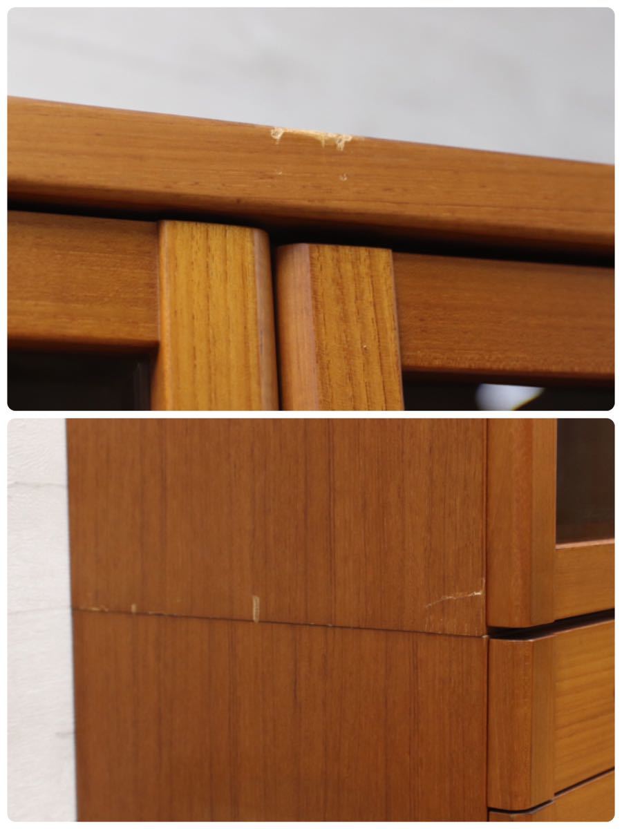 GMET77○TEAKWOOD TOTAL FURNITURE / LIME-LIGHT FUKAZAWA WOOD WORKING 書棚 本棚 飾り棚 チーク材 北欧スタイル ビンテージ 家具