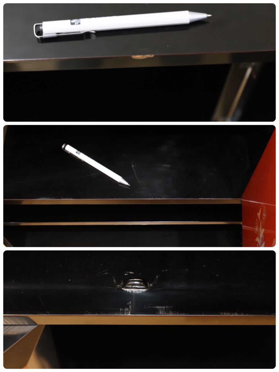 GMEK263○松山家具 最高級 茶棚 サイドボード 飾り棚 煎茶道具 和室 座敷 キャビネット 漆塗り 希少