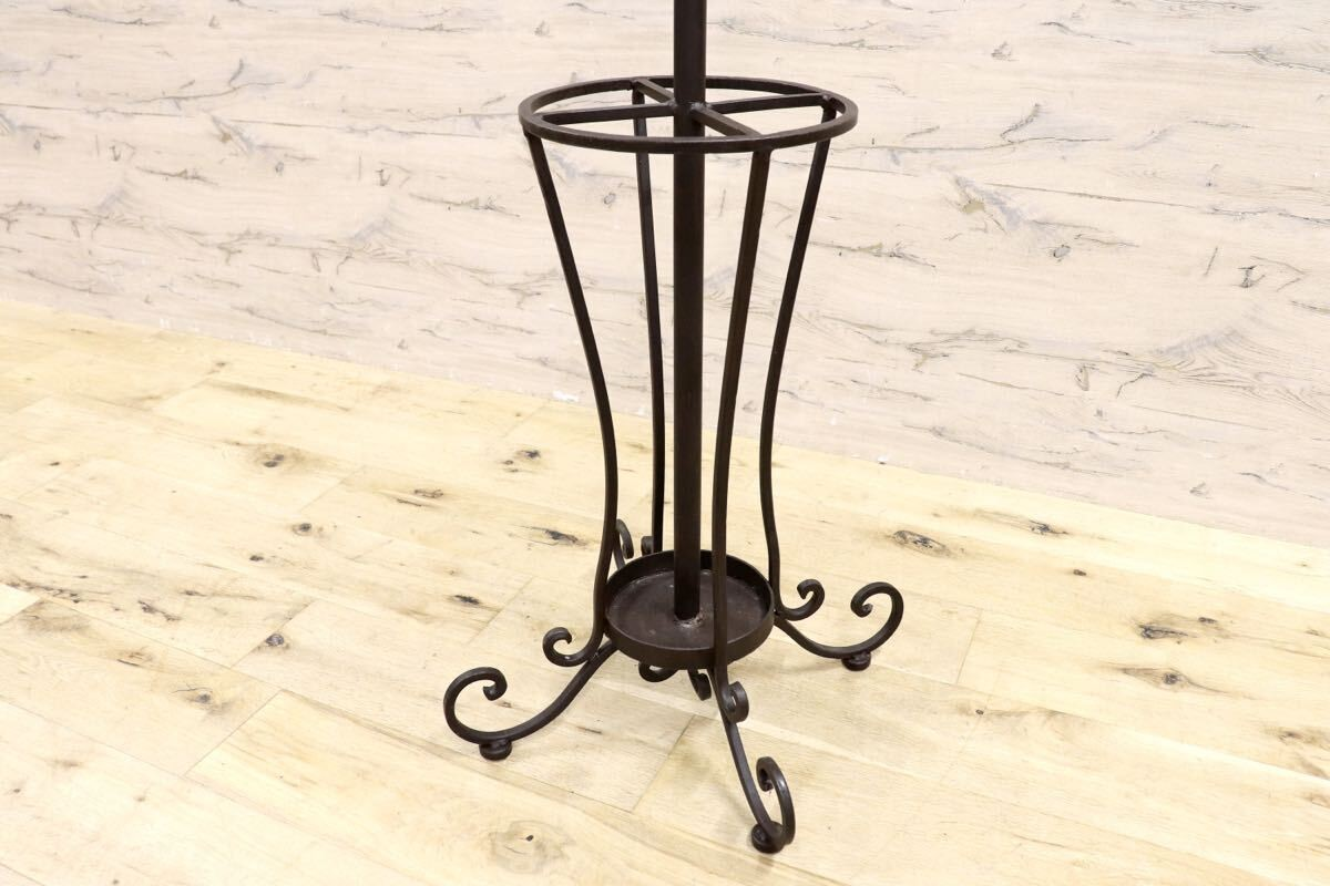 GMIK565○アンティーク調 ポールハンガー アイアン コートハンガー ハンガーラック 傘立て 帽子掛け ヴィンテージ フレンチシック