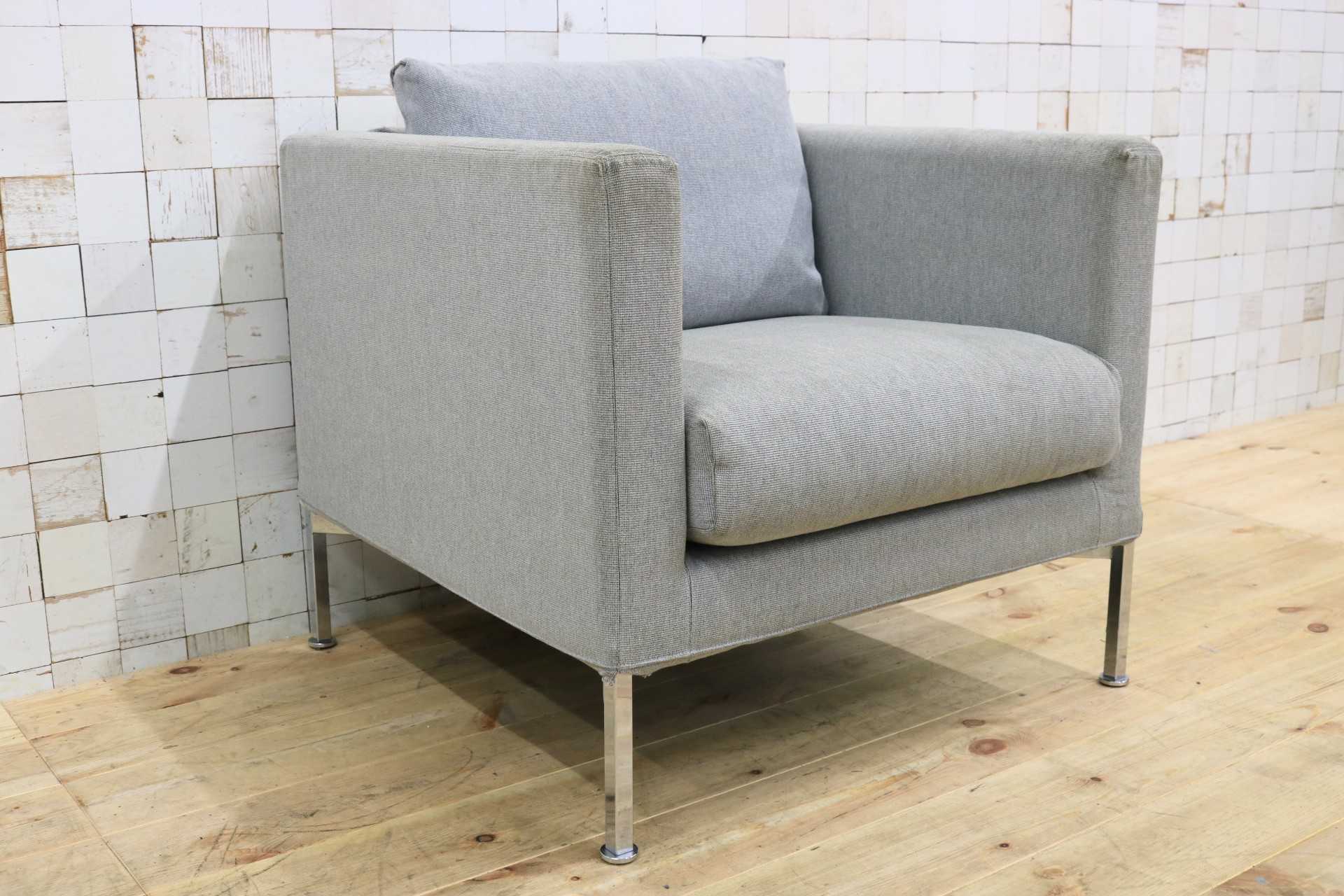 GMHK779D○cassina ixc / カッシーナイクスシー ピエロ・リッソーニ ボックスソファ 1P 1人掛けソファ シングルソファ ファブリック 約23万