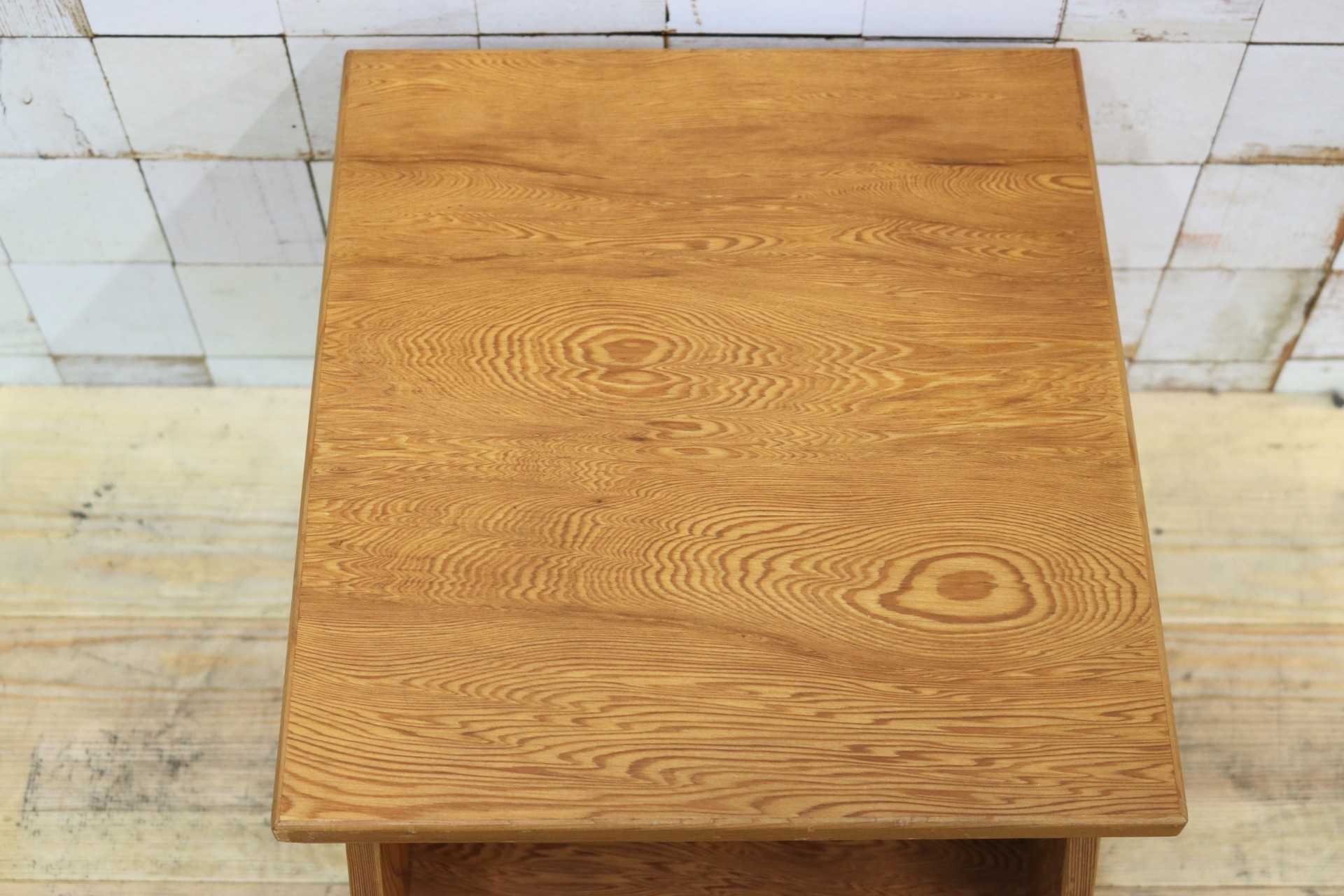 GMIK254◯世界遺産屋久杉 花台 電話台 飾り台 引き出し 収納家具 アンティーク 昭和レトロ 希少