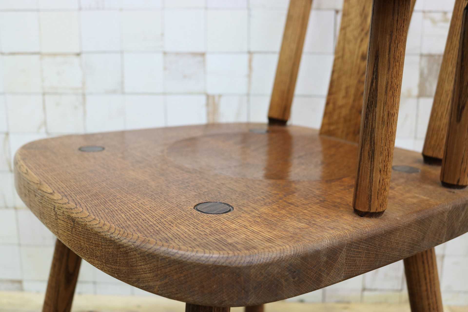 GMIO253B◯矢澤金太郎 逸品 ダイニングチェア アームチェア 椅子 無垢材 作家 工房 家具 カントリー