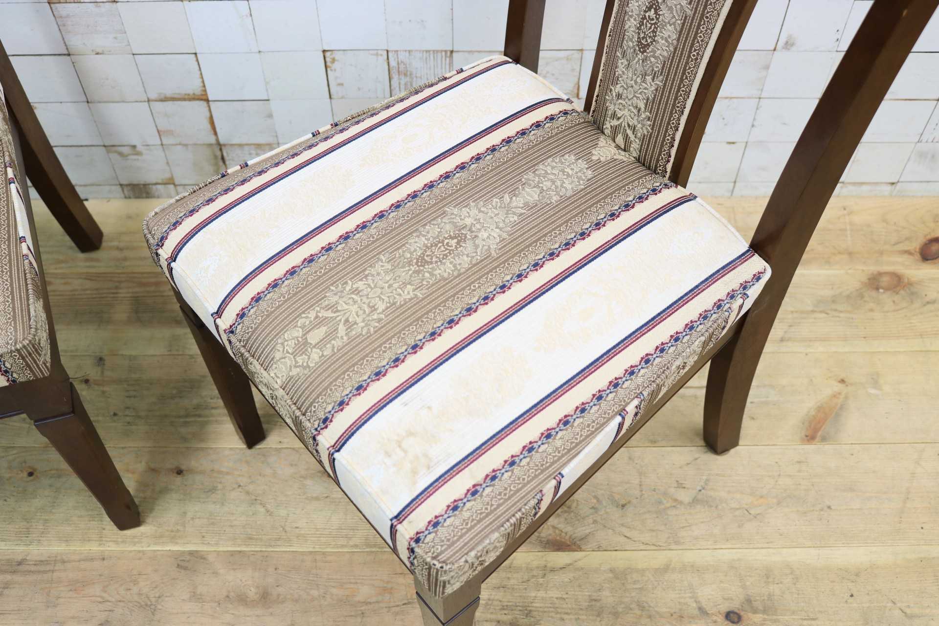 GMIK589○maruni / マルニ 地中海 ニースII ダイニングチェア 2脚 食卓椅子 ファブリック クラシック アンティーク ヨーロピアン