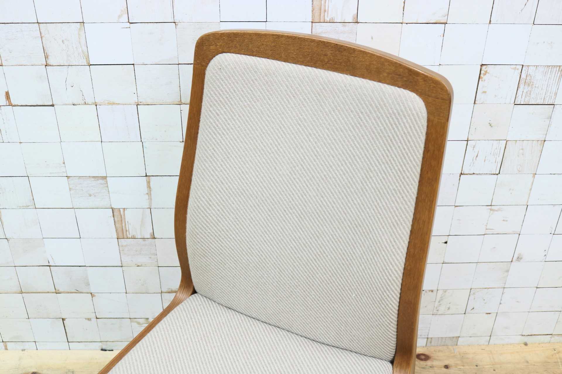 GMIK580C○Tendo / 天童木工 ダイニングチェア アームレスチェア 椅子 ベージュ 曲木 ファブリック ナチュラル モダン