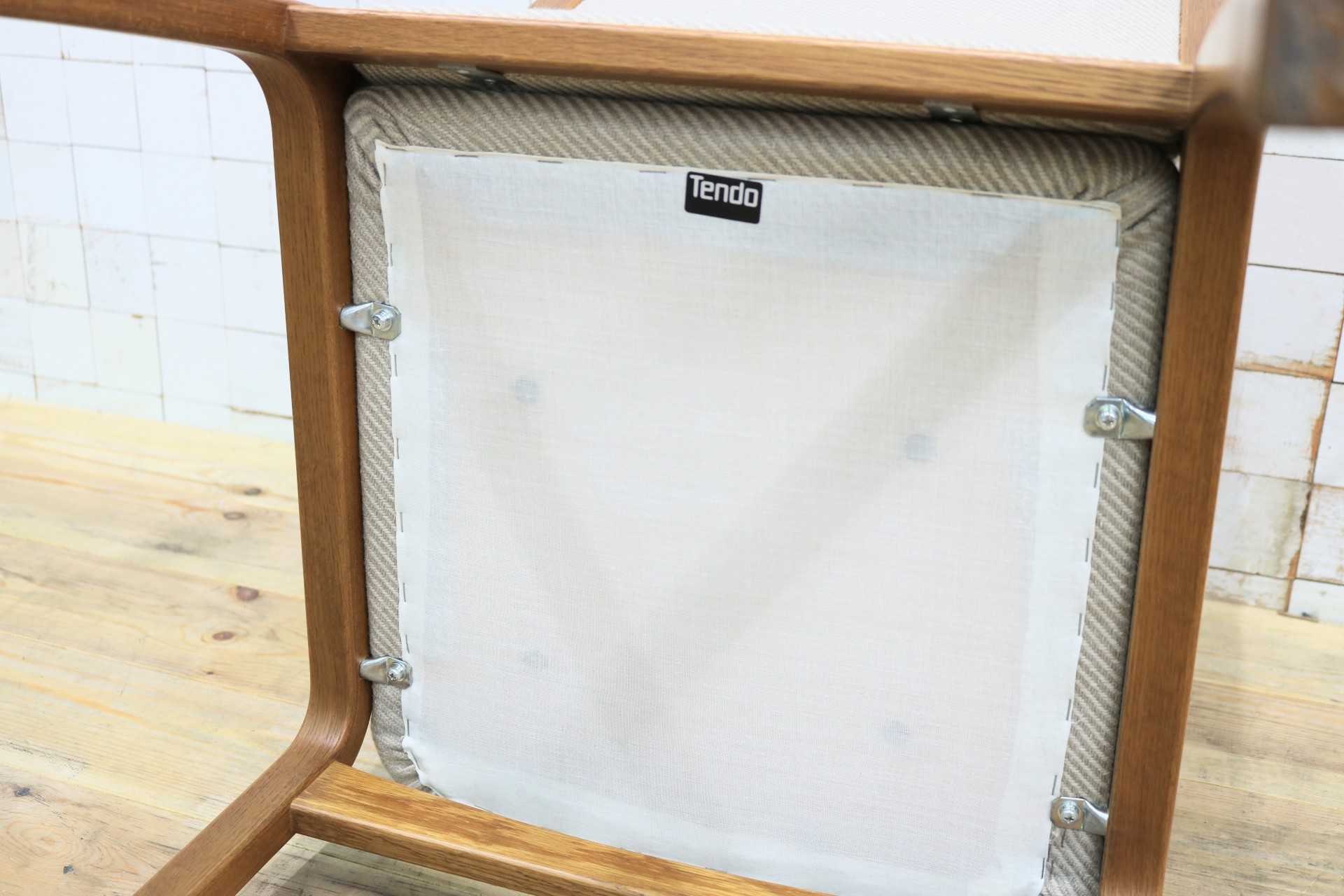 GMIK580C○Tendo / 天童木工 ダイニングチェア アームレスチェア 椅子 ベージュ 曲木 ファブリック ナチュラル モダン