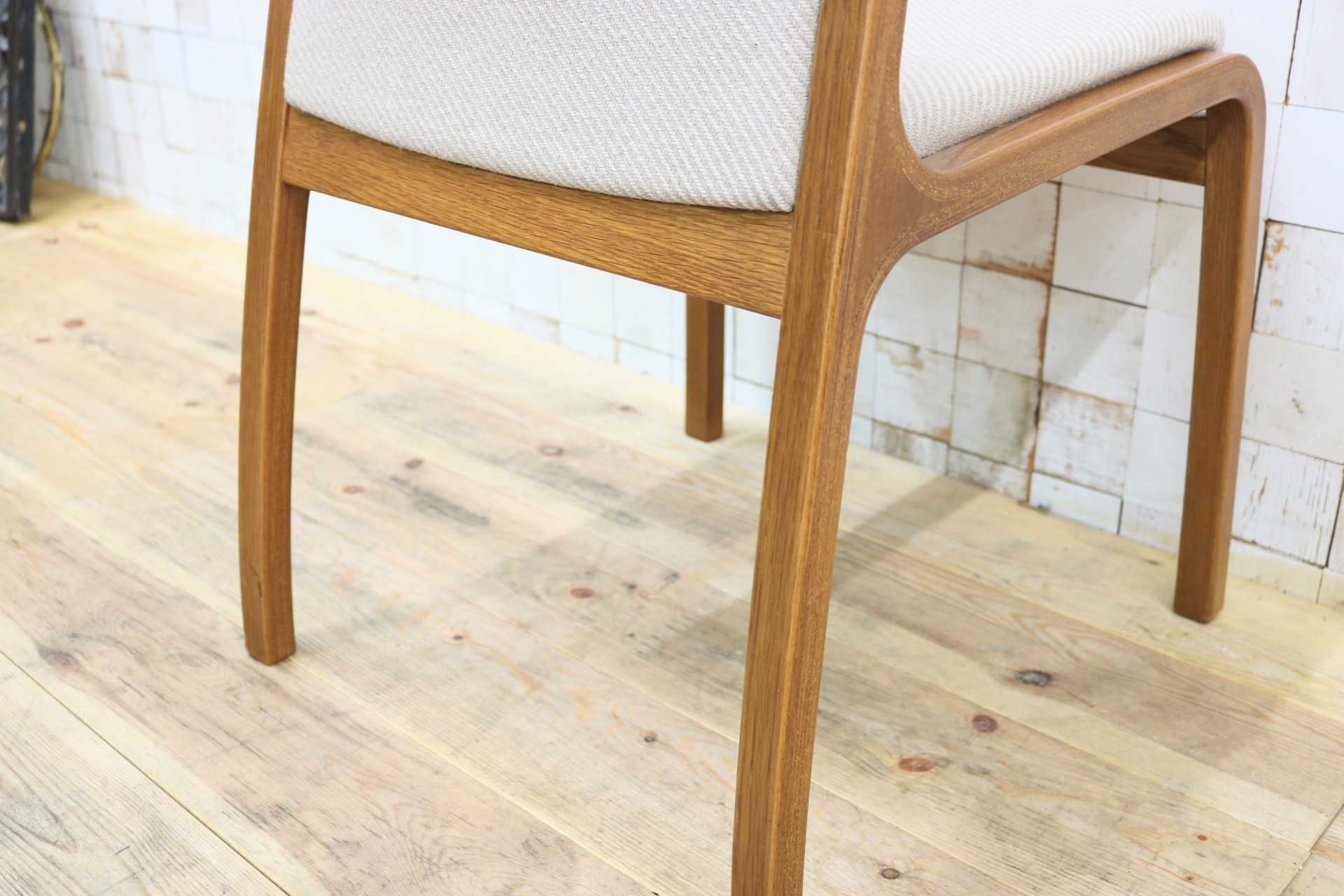 GMIK580C○Tendo / 天童木工 ダイニングチェア アームレスチェア 椅子 ベージュ 曲木 ファブリック ナチュラル モダン