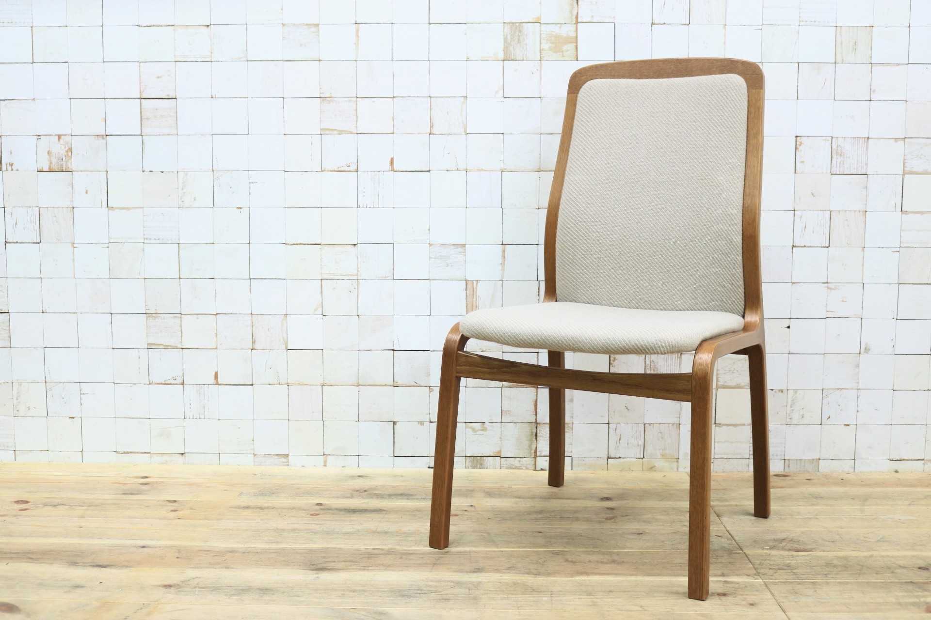 GMIK580C○Tendo / 天童木工 ダイニングチェア アームレスチェア 椅子 ベージュ 曲木 ファブリック ナチュラル モダン